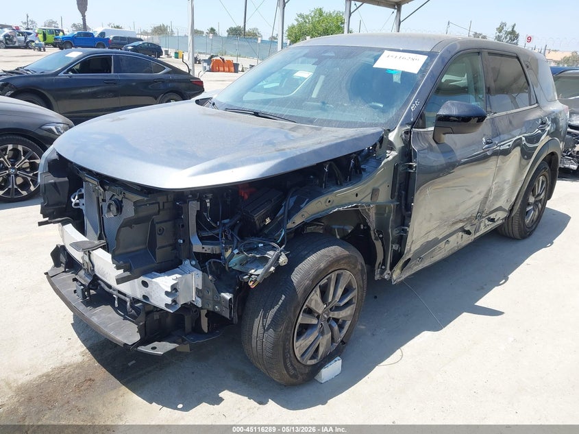 2025 Nissan Pathfinder VIN 5N1DR3AA7SC255628 IAAI salvage auction — SIDE, Salvage (California), sold $9,700 on 2026-07-22 (photo 2)