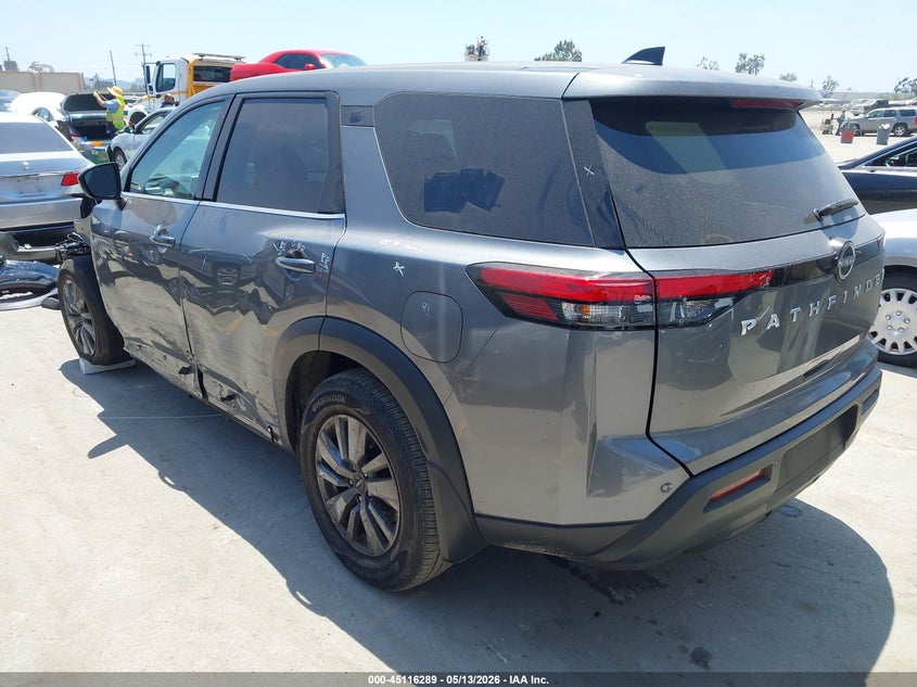 2025 Nissan Pathfinder VIN 5N1DR3AA7SC255628 IAAI salvage auction — SIDE, Salvage (California), sold $9,700 on 2026-07-22 (photo 3)