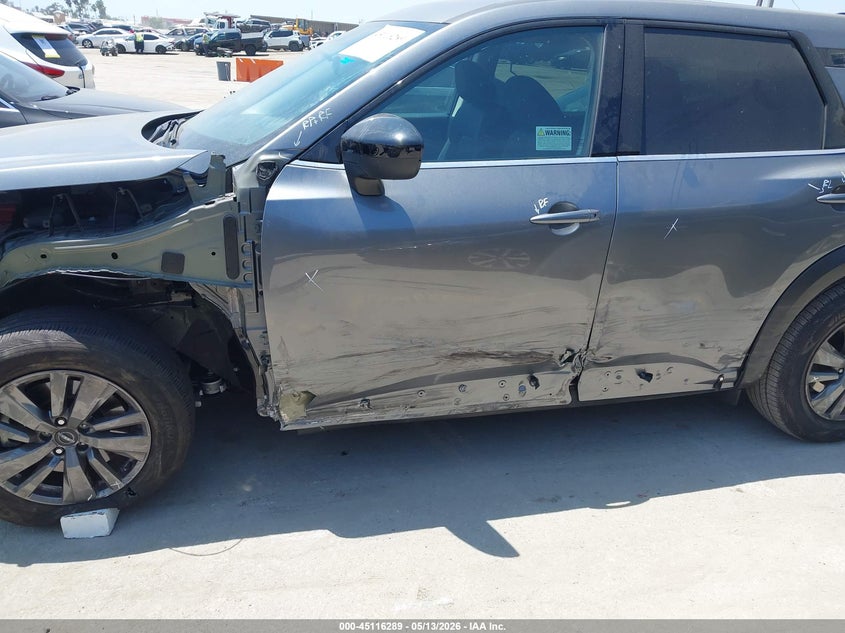 2025 Nissan Pathfinder VIN 5N1DR3AA7SC255628 IAAI salvage auction — SIDE, Salvage (California), sold $9,700 on 2026-07-22 (photo 6)