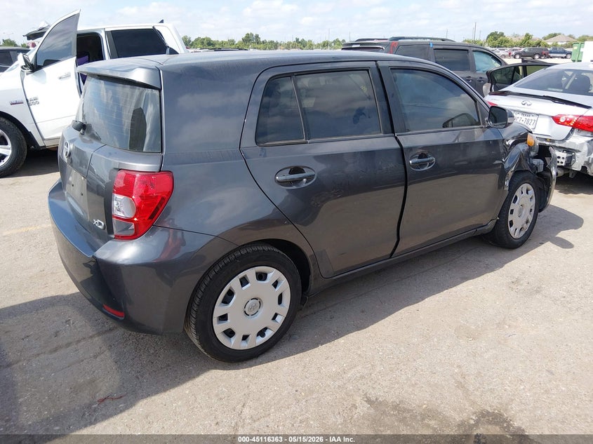 2008 Scion Xd VIN JTKKU10458J003741 IAAI salvage auction — RIGHT FRONT, Original (Texas), sold $1,200 on 2026-07-08 (photo 4)