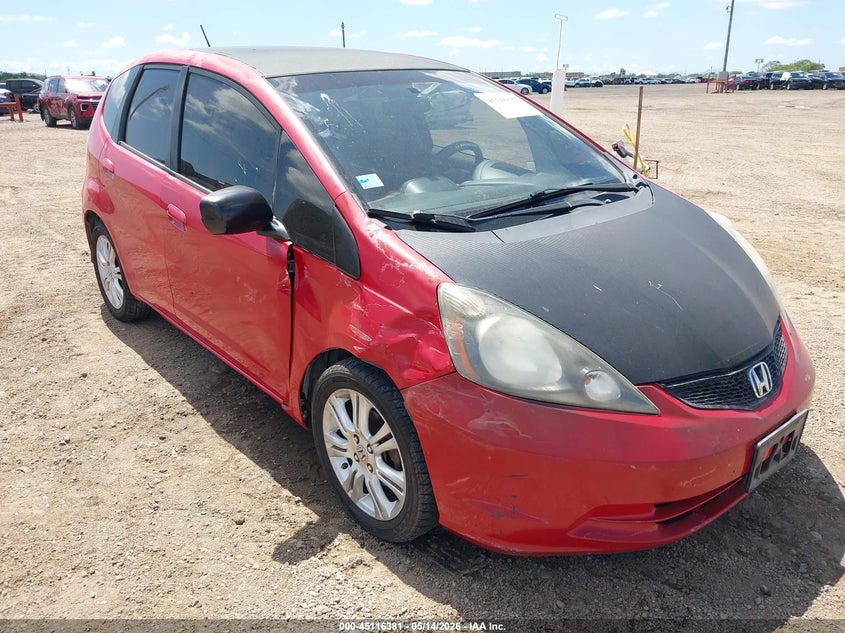2010 Honda Fit VIN JHMGE8H27AC010754 IAAI salvage auction — REAR END, Original (Texas), sold $825 on 2026-07-15 (photo 1)