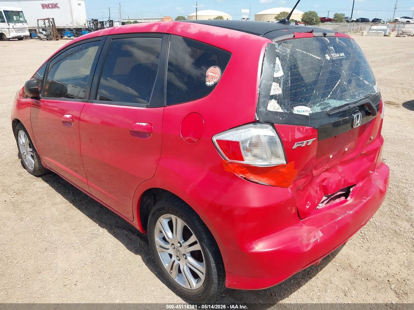 2010 Honda Fit VIN JHMGE8H27AC010754 IAAI salvage auction — REAR END, Original (Texas), sold $825 on 2026-07-15 (photo 3)