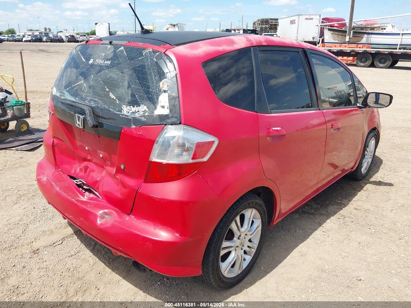 2010 Honda Fit VIN JHMGE8H27AC010754 IAAI salvage auction — REAR END, Original (Texas), sold $825 on 2026-07-15 (photo 4)