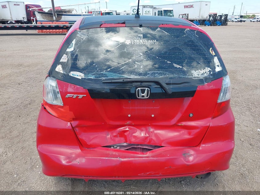 2010 Honda Fit VIN JHMGE8H27AC010754 IAAI salvage auction — REAR END, Original (Texas), sold $825 on 2026-07-15 (photo 6)