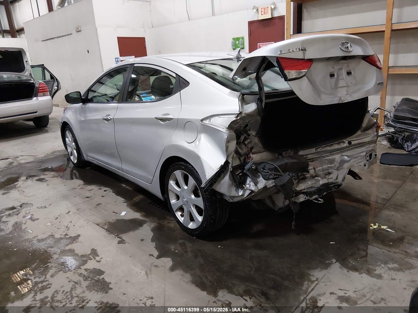 2013 Hyundai Elantra VIN KMHDH4AE2DU748075 IAAI salvage auction — FRONT END, Salvage (Idaho), sold $725 on 2026-07-17 (photo 3)
