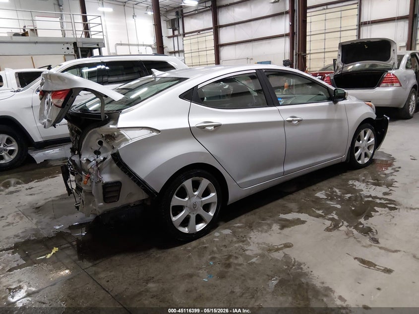 2013 Hyundai Elantra VIN KMHDH4AE2DU748075 IAAI salvage auction — FRONT END, Salvage (Idaho), sold $725 on 2026-07-17 (photo 4)