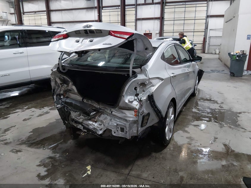 2013 Hyundai Elantra VIN KMHDH4AE2DU748075 IAAI salvage auction — FRONT END, Salvage (Idaho), sold $725 on 2026-07-17 (photo 6)