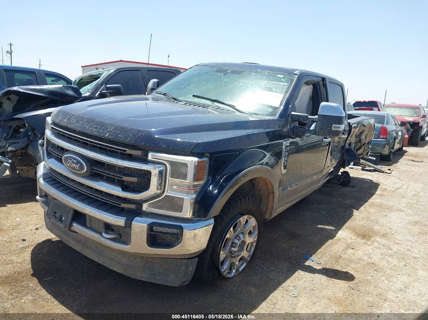2022 Ford F250 VIN 1FT8W2BT4NED04205 IAAI salvage auction — LEFT REAR, Salvage (Texas), sold $21,500 on 2026-07-28 (photo 2)