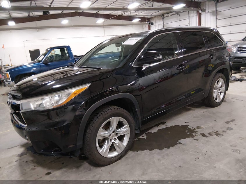 2014 Toyota Highlander VIN 5TDDKRFH0ES029404 IAAI salvage auction — FRONT END, Regular Certificate (Iowa), sold $7,300 on 2026-07-30 (photo 2)