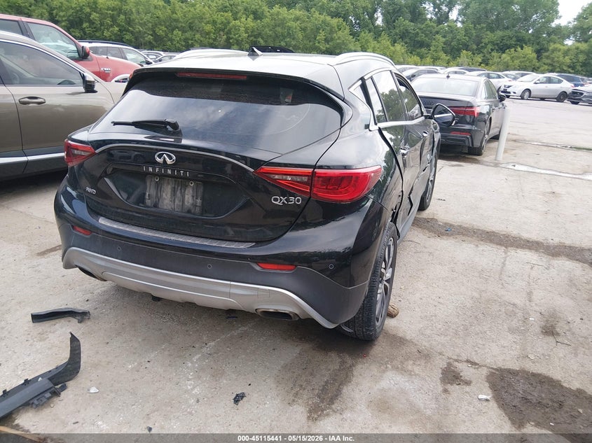 2017 Infiniti Qx30 VIN SJKCH5CR1HA024081 IAAI salvage auction — LEFT & RIGHT, Salvage (Missouri), sold $1,250 on 2026-07-15 (photo 4)
