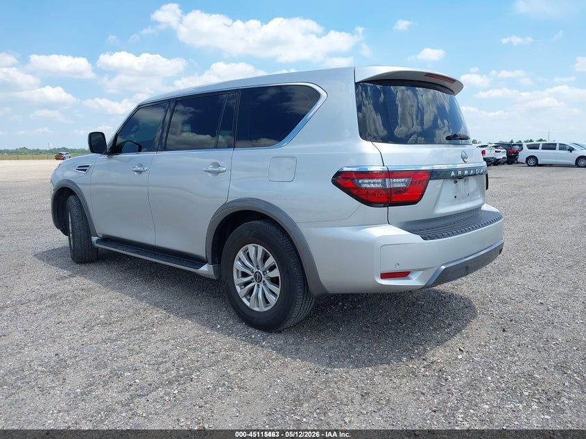 2022 Nissan Armada VIN JN8AY2AD0N9677339 IAAI salvage auction — NORMAL WEAR, Sf97 (Texas), sold $23,850 on 2026-07-07 (photo 3)