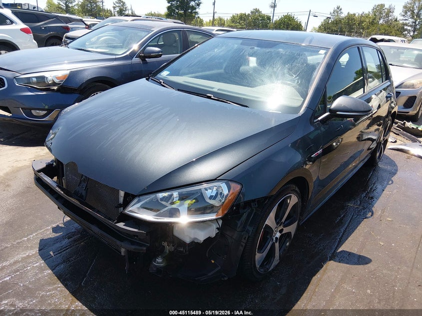 2017 Volkswagen Golf gti VIN 3VW5T7AU1HM027768 IAAI salvage auction — FRONT END, Salvage (Massachusetts), sold $3,050 on 2026-07-08 (photo 2)
