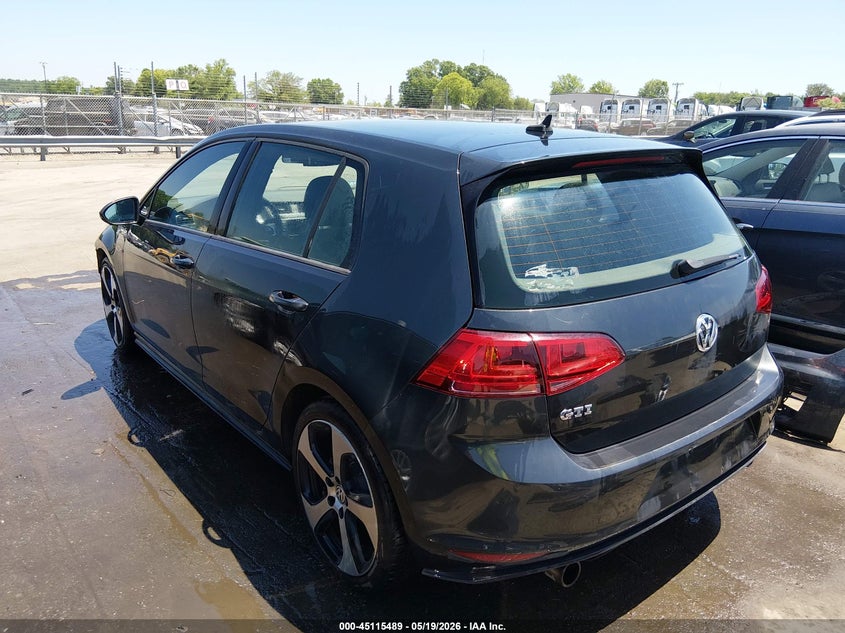 2017 Volkswagen Golf gti VIN 3VW5T7AU1HM027768 IAAI salvage auction — FRONT END, Salvage (Massachusetts), sold $3,050 on 2026-07-08 (photo 3)
