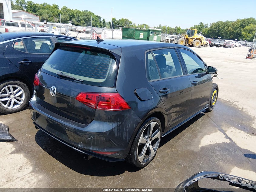 2017 Volkswagen Golf gti VIN 3VW5T7AU1HM027768 IAAI salvage auction — FRONT END, Salvage (Massachusetts), sold $3,050 on 2026-07-08 (photo 4)