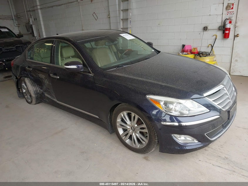 2012 Hyundai Genesis VIN KMHGC4DF7CU181182 IAAI salvage auction — RIGHT REAR, Prior Salvage (Minnesota), sold $600 on 2026-07-08 (photo 1)