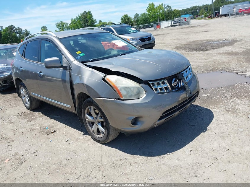 2011 Nissan Rogue VIN JN8AS5MV0BW302913 IAAI salvage auction — FRONT END, Clear (Virginia), sold $25 on 2026-07-10 (photo 1)