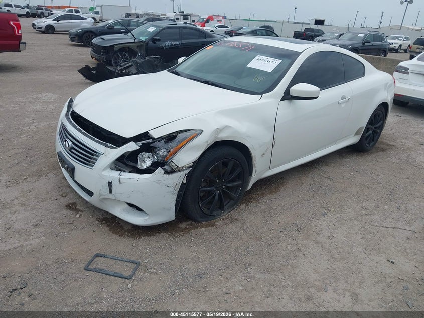 2011 Infiniti G37 VIN JN1CV6EL3BM261612 IAAI salvage auction — FRONT END, Salvage (Texas), sold $2,625 on 2026-07-15 (photo 2)