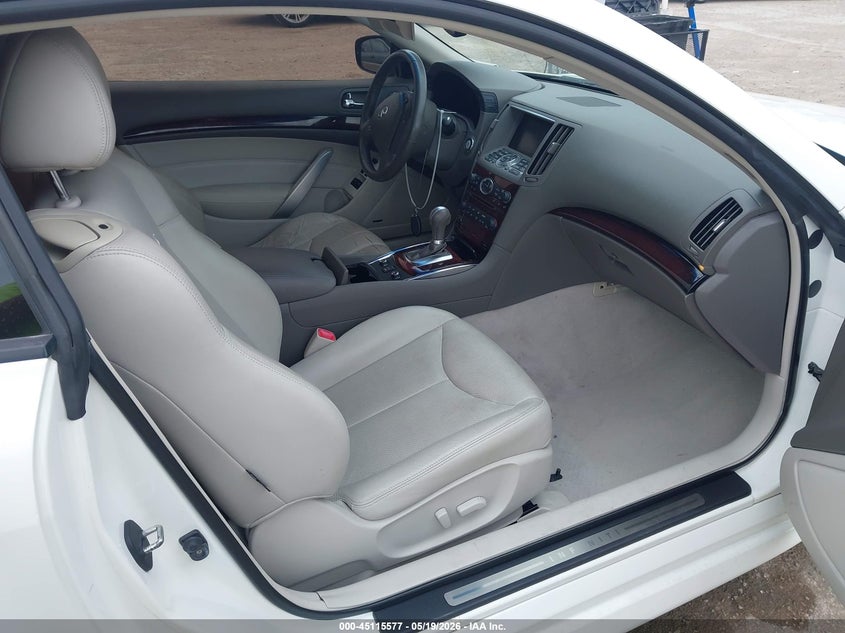2011 Infiniti G37 VIN JN1CV6EL3BM261612 IAAI salvage auction — FRONT END, Salvage (Texas), sold $2,625 on 2026-07-15 (photo 5)