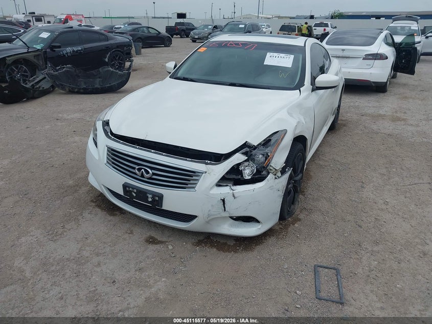 2011 Infiniti G37 VIN JN1CV6EL3BM261612 IAAI salvage auction — FRONT END, Salvage (Texas), sold $2,625 on 2026-07-15 (photo 6)