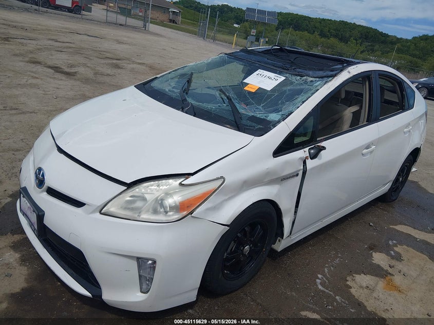 2012 Toyota Prius VIN JTDKN3DU2C5398246 IAAI salvage auction — ROLLOVER, Salvage (West Virginia), sold $1,800 on 2026-07-16 (photo 2)