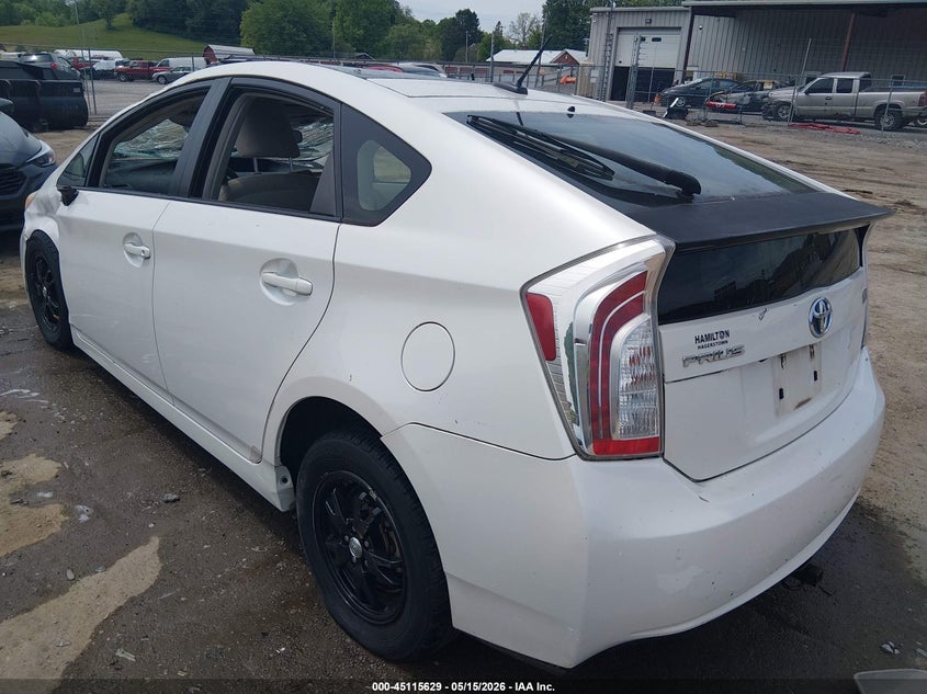 2012 Toyota Prius VIN JTDKN3DU2C5398246 IAAI salvage auction — ROLLOVER, Salvage (West Virginia), sold $1,800 on 2026-07-16 (photo 3)