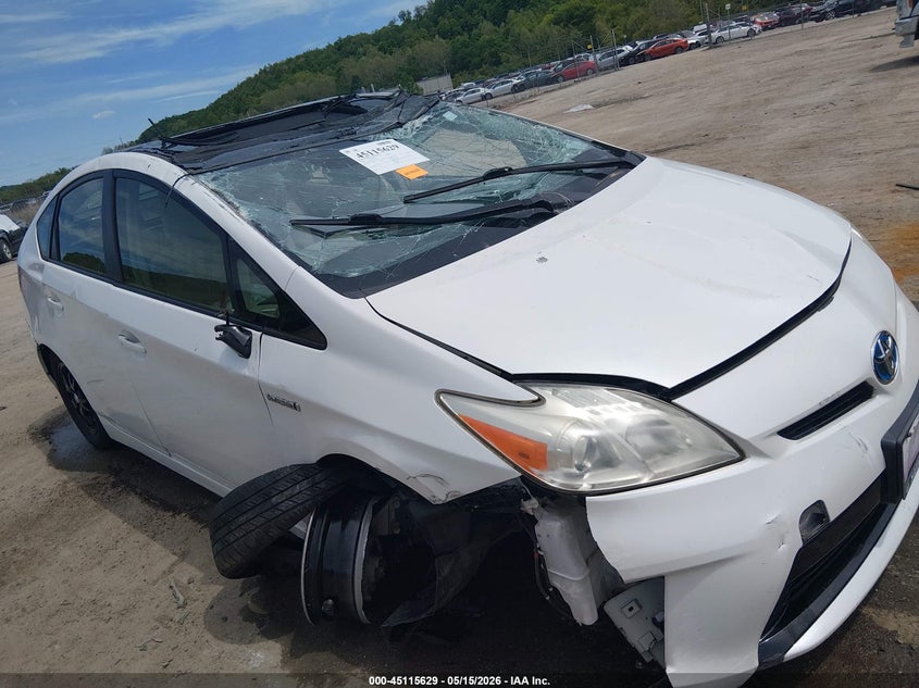 2012 Toyota Prius VIN JTDKN3DU2C5398246 IAAI salvage auction — ROLLOVER, Salvage (West Virginia), sold $1,800 on 2026-07-16 (photo 6)