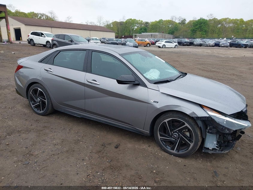 2023 Hyundai Elantra VIN KMHLR4AF7PU525052 IAAI salvage auction — FRONT END, Mv-907A (New York), sold $4,150 on 2026-07-21 (photo 1)