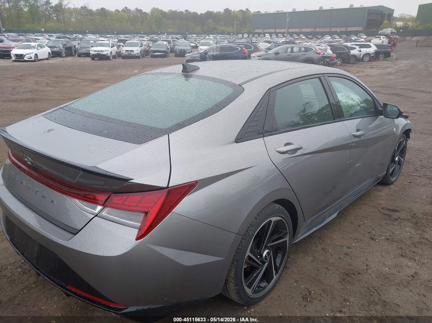 2023 Hyundai Elantra VIN KMHLR4AF7PU525052 IAAI salvage auction — FRONT END, Mv-907A (New York), sold $4,150 on 2026-07-21 (photo 4)