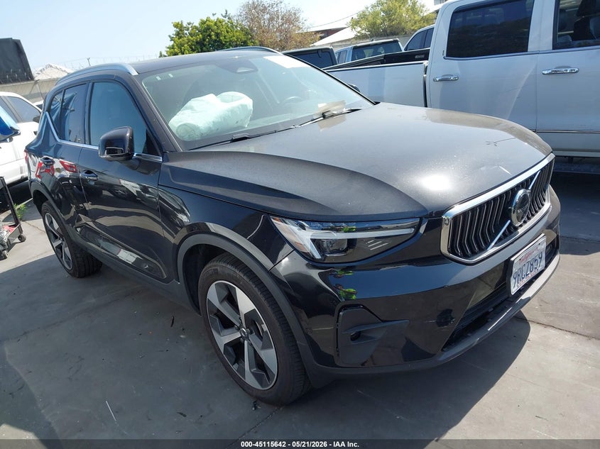 2025 Volvo Xc40 VIN YV4L12UE2S2512780 IAAI salvage auction — FRONT END, Salvage Certificate (California), sold $10,750 on 2026-07-08 (photo 1)