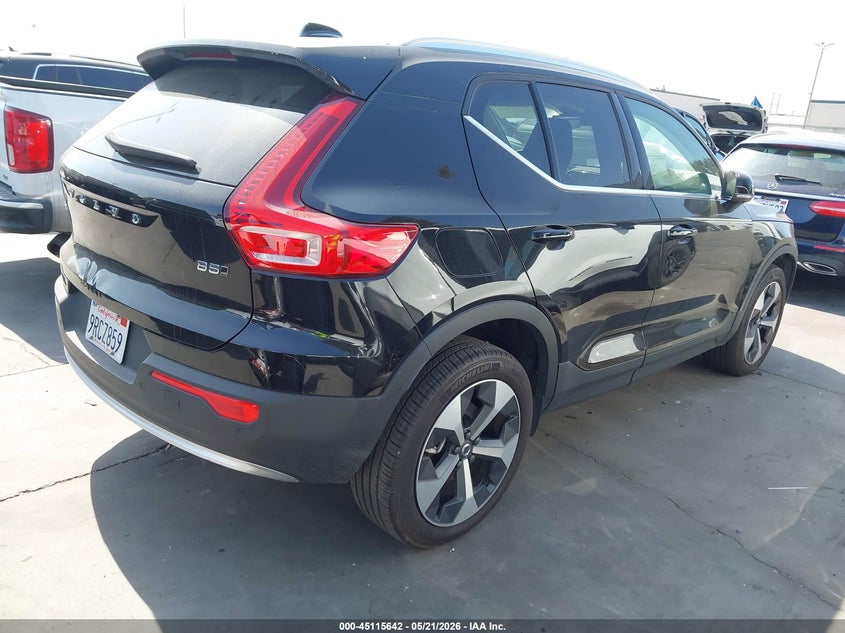2025 Volvo Xc40 VIN YV4L12UE2S2512780 IAAI salvage auction — FRONT END, Salvage Certificate (California), sold $10,750 on 2026-07-08 (photo 4)