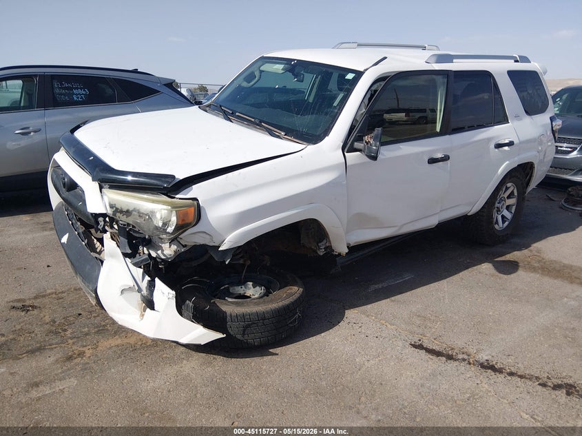 2014 Toyota 4runner VIN JTEZU5JR1E5069808 IAAI salvage auction — LEFT FRONT, Salvage (New Mexico), sold $4,050 on 2026-07-29 (photo 2)