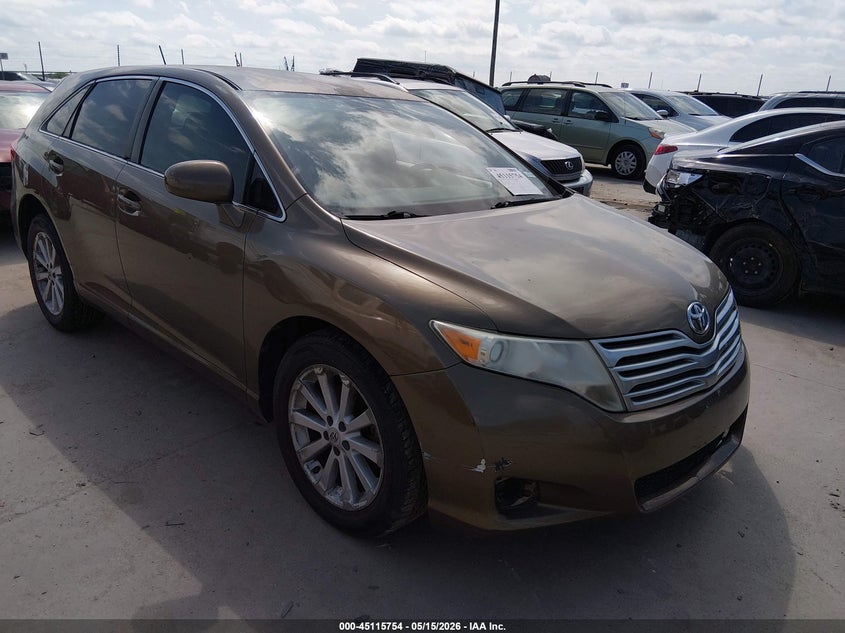 2009 Toyota Venza VIN 4T3ZE11A99U008662 IAAI salvage auction — LEFT FRONT, Original (Texas), sold $1,700 on 2026-07-09 (photo 1)