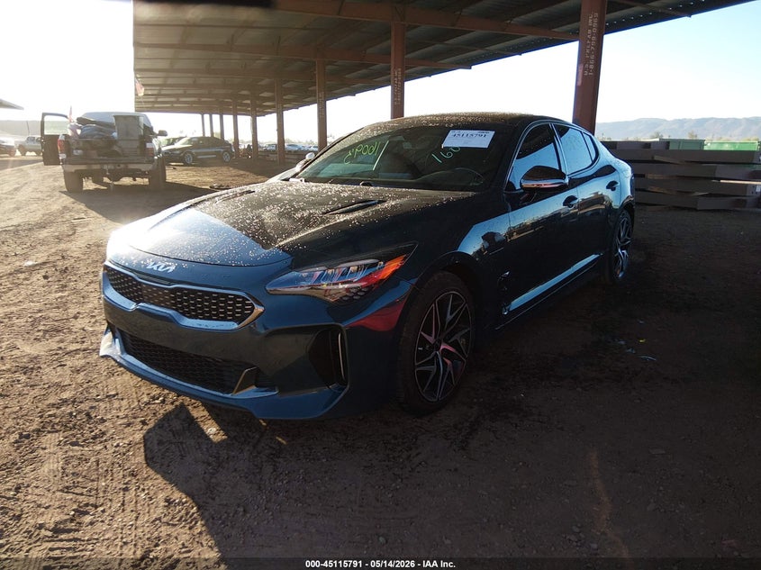 2022 Kia Stinger VIN KNAE35LD3N6115587 IAAI salvage auction — REAR END, Salvage (Arizona), sold $8,400 on 2026-07-21 (photo 2)