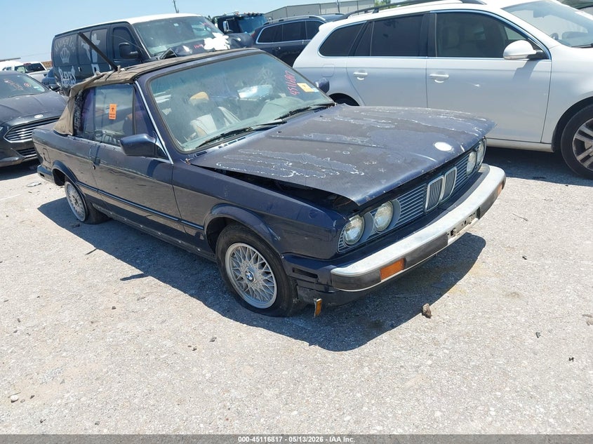1987 BMW 3 series VIN WBABB130XH1926512 IAAI salvage auction — NORMAL WEAR, Original (Texas), sold $1,400 on 2026-08-12 (photo 1)