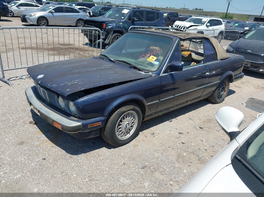1987 BMW 3 series VIN WBABB130XH1926512 IAAI salvage auction — NORMAL WEAR, Original (Texas), sold $1,400 on 2026-08-12 (photo 2)