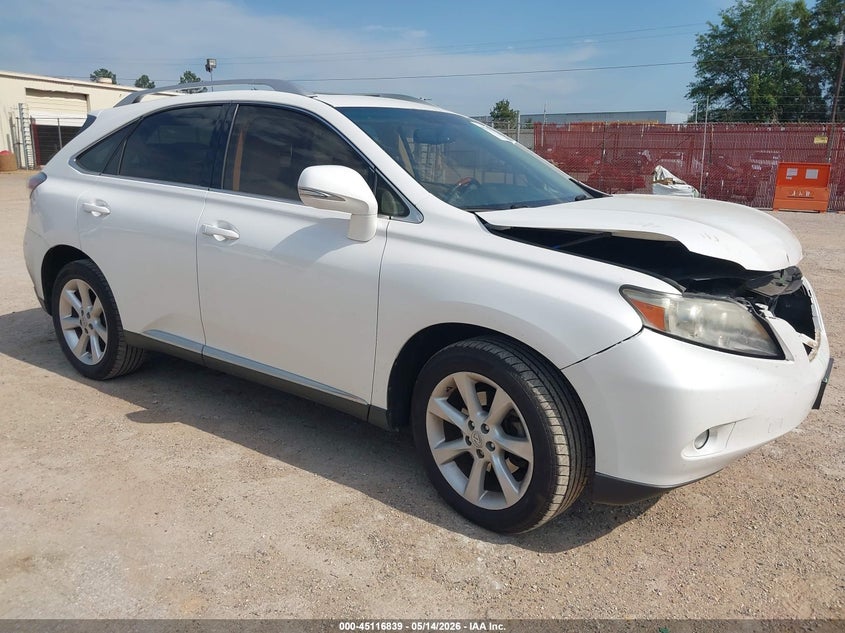 2010 Lexus Rx VIN JTJZK1BA3A2408363 IAAI salvage auction — FRONT END, Original (Texas), sold $2,600 on 2026-07-23 (photo 1)