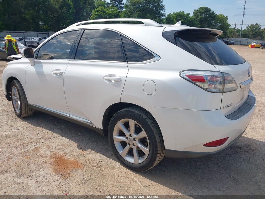 2010 Lexus Rx VIN JTJZK1BA3A2408363 IAAI salvage auction — FRONT END, Original (Texas), sold $2,600 on 2026-07-23 (photo 3)