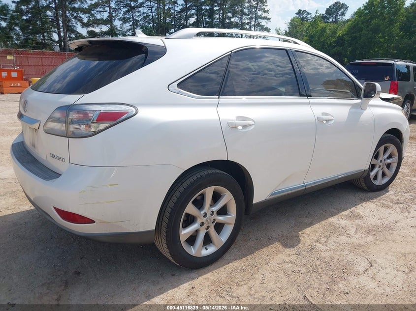 2010 Lexus Rx VIN JTJZK1BA3A2408363 IAAI salvage auction — FRONT END, Original (Texas), sold $2,600 on 2026-07-23 (photo 4)