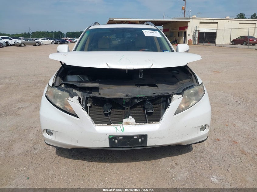 2010 Lexus Rx VIN JTJZK1BA3A2408363 IAAI salvage auction — FRONT END, Original (Texas), sold $2,600 on 2026-07-23 (photo 6)