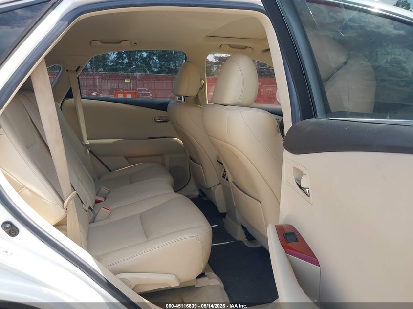 2010 Lexus Rx VIN JTJZK1BA3A2408363 IAAI salvage auction — FRONT END, Original (Texas), sold $2,600 on 2026-07-23 (photo 8)