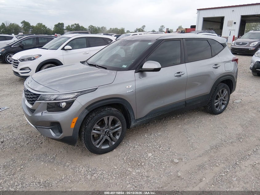 2021 Kia Seltos VIN KNDEPCAA9M7100427 IAAI salvage auction — HAIL, Clear (Missouri), sold $6,725 on 2026-07-13 (photo 2)