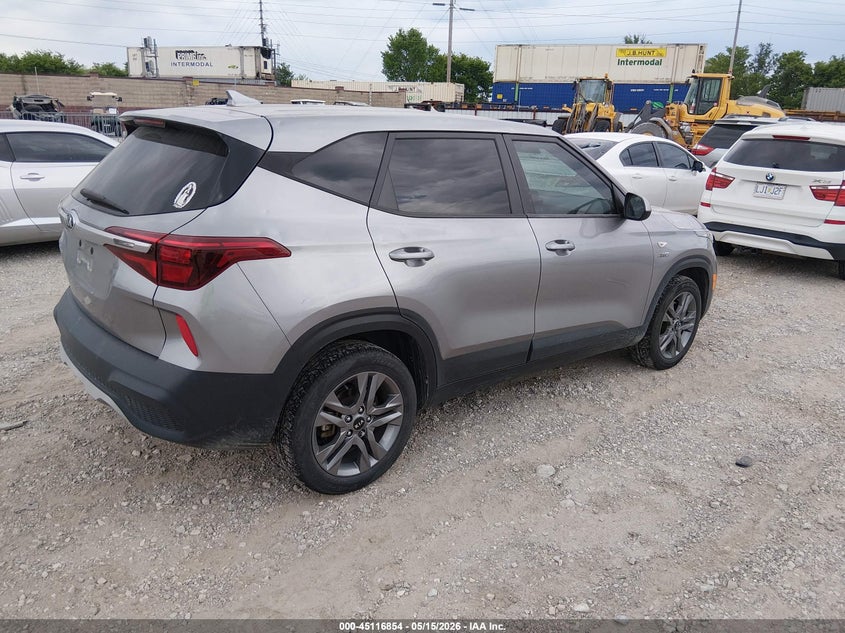 2021 Kia Seltos VIN KNDEPCAA9M7100427 IAAI salvage auction — HAIL, Clear (Missouri), sold $6,725 on 2026-07-13 (photo 4)