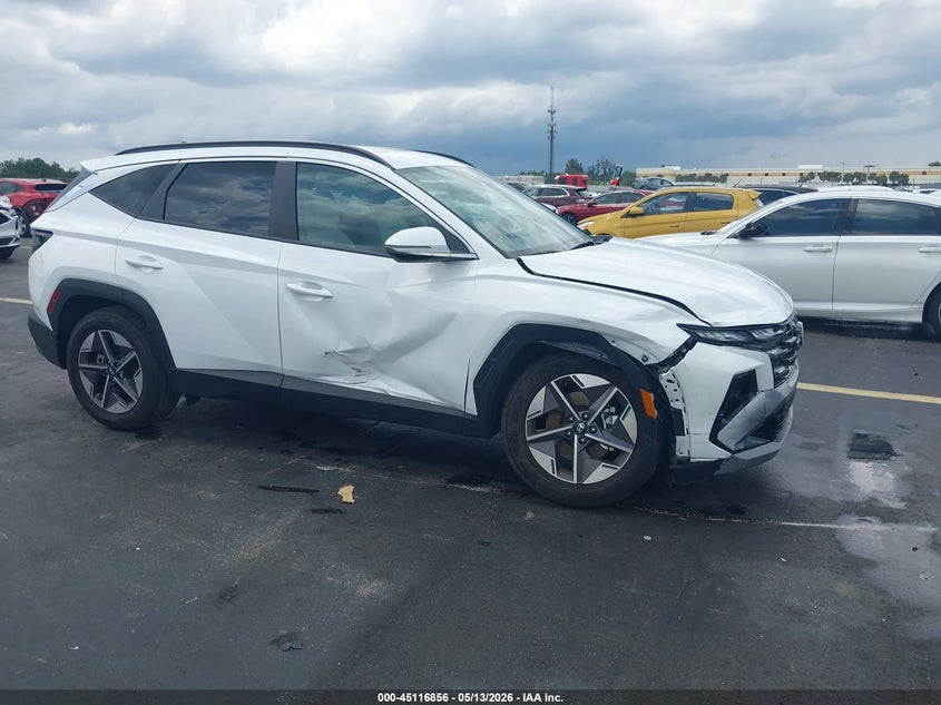 2025 Hyundai Tucson VIN 5NMJC3DE3SH597473 IAAI salvage auction — RIGHT SIDE, Salvage Title, sold $9,850 on 2026-07-22 (photo 1)