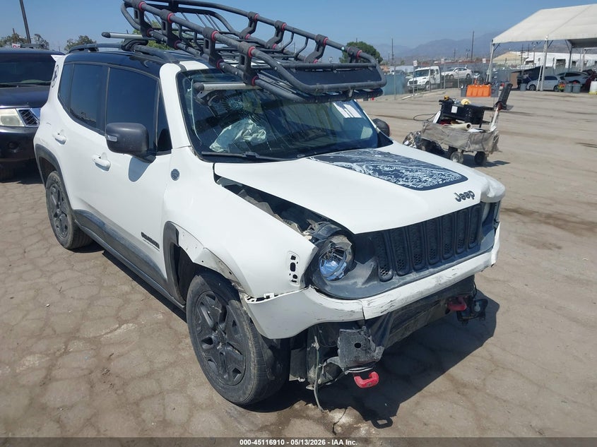 2017 Jeep Renegade VIN ZACCJBCB5HPE85356 IAAI salvage auction — FRONT & REAR, Salvage (California), sold $900 on 2026-07-08 (photo 1)