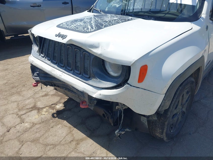 2017 Jeep Renegade VIN ZACCJBCB5HPE85356 IAAI salvage auction — FRONT & REAR, Salvage (California), sold $900 on 2026-07-08 (photo 6)