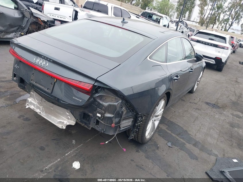 2019 Audi A7 VIN WAUS2AF24KN117729 IAAI salvage auction — REAR END, Salvage Title, sold $18,350 on 2026-08-28 (photo 4)