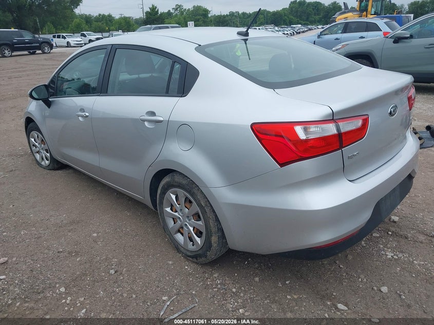 2016 Kia Rio VIN KNADM4A35G6586334 IAAI salvage auction — NORMAL WEAR, Clear (Missouri), sold $350 on 2026-07-27 (photo 3)