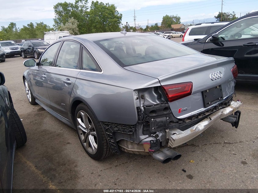 2016 Audi S6 VIN WAUH2AFC6GN052800 IAAI salvage auction — REAR END, Salvage Title, sold $11,600 on 2026-08-28 (photo 3)