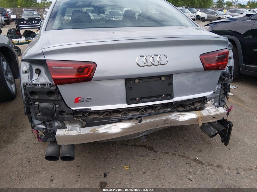 2016 Audi S6 VIN WAUH2AFC6GN052800 IAAI salvage auction — REAR END, Salvage Title, sold $11,600 on 2026-08-28 (photo 6)
