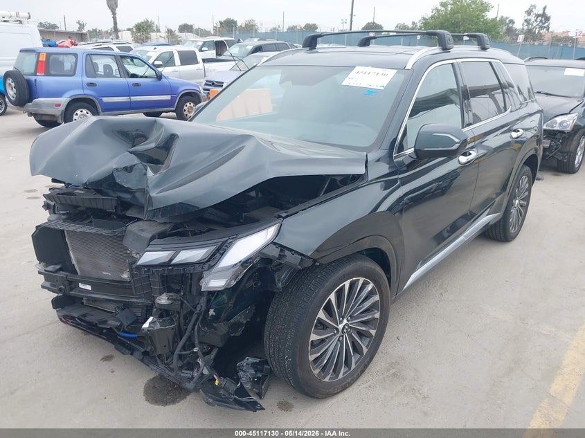 2024 Hyundai Palisade VIN KM8R7DGE0RU701098 IAAI salvage auction — FRONT END, Salvage (California), sold $6,400 on 2026-07-22 (photo 2)